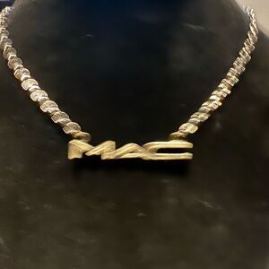 MAC Cosmetics Silver Statement Necklace